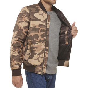 Venta al por mayor OEM personalizado hombres chaqueta de bombardero de nailon Slim Fit ligero a prueba de viento vuelo prendas de vestir chaqueta de bombardero de piloto - Product Image 5