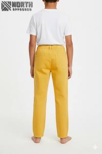 Pantalones vaqueros personalizados con estilo para hombre, transpirables, antiarrugas, a granel, cintura media, cordón frontal plano, algodón, informal, nueva tela Ins - Product Image 4