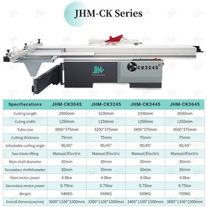 Sierra <span class=keywords><strong>de</strong></span> Panel Deslizante JHM-CG3245, Maquinaria para Cortar Madera, Estructura Estable para Diversas <span class=keywords><strong>Tareas</strong></span> <span class=keywords><strong>de</strong></span> Corte <span class=keywords><strong>de</strong></span> Tableros <span class=keywords><strong>de</strong></span> Madera - Product Image 2