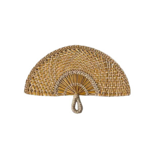 พัดไม้ไผ่สานมือขายส่ง งานฝีมือเวียดนามหลากสีสันสำหรับตกแต่ง - Product Image 3