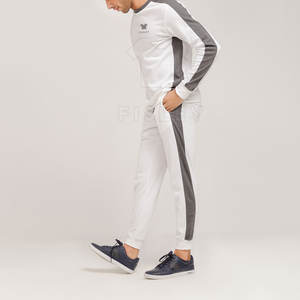 Conjunto Deportivo de Invierno para Hombre, Talla Grande, Mangas Largas, Alta Calidad, 100% Algodón, Personalizable, Diseño Sólido, Ropa Urbana, Transpirable, 2 en 1 - Product Image 3