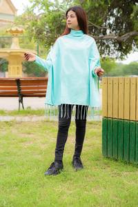 Ponchu élégant cousu pour femmes/dernier créateur/vêtements de fête supérieur pour elle) (le produit peut être peu varié) - Product Image 3