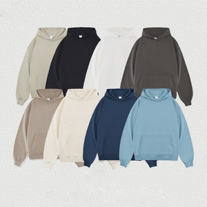 Sudaderas de Jersey Unisex de gran tamaño para hombre de poliéster y algodón de alta calidad, sudaderas con capucha de estilo callejero en blanco personalizadas al por mayor - Product Image 6