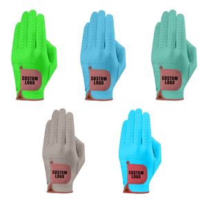 La mejor opción Guantes de golf de piel de oveja Diseño de cuero genuino hecho a medida para una comodidad duradera y un agarre oscilante perfecto - Product Image 5