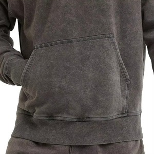 Última Llegada, Precio al por Mayor, Sudaderas con Lavado Ácido para Hombre, Estilo Urbano Nuevo, 100% Algodón, Otoño, Servicio ODM - Product Image 3