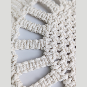 ถาดรองแก้วทรงกลมทำด้วยมือ JNC macrame ทนทานสำหรับใช้ในครัวเรือน - Product Image 5