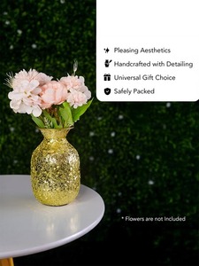 Vases à fleurs en métal de conception robuste avec de l'or antique poli pour la décoration de la maison Décoration de table Fournitures de décorations pour la maison de luxe - Product Image 2