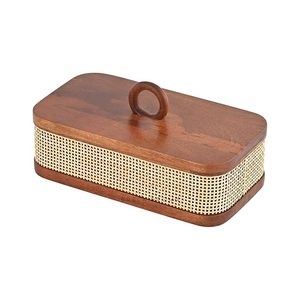 Caja de Especias de Madera Natural Pulida a Mano, Ecológica, con Grosor Ajustable, Diseño Vintage, Apta para Lavavajillas, para Cocinas Domésticas - Product Image 4