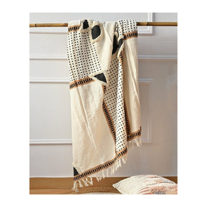 Jeté de canapé en acrylique brossé 50x60 pouces, texture gaufrée, franges légères, prix avantageux, choix idéal pour les détaillants à la recherche de produits confortables à forte marge - Product Image 4