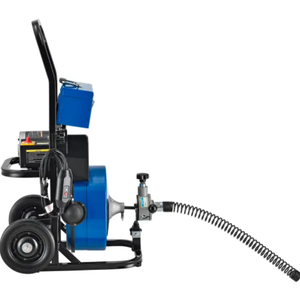 Máquina de limpieza de drenajes con alimentación automática para tuberías de 2-4 pulgadas, 220 RPM, cable de 75 pies - Product Image 3