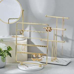 Stylish Jewelry Stand with Multiple Hooks Multi-Tiered Jewelry Organizer Stand - Product Image 2