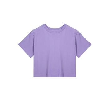 Diseño personalizado OEM al por mayor de ropa de mujer impresión digital de manga regular de las mujeres camisetas de cuello redondo para las niñas - Product Image 3