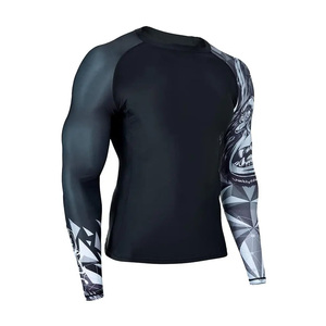 Maillot de bain à manches longues pour homme – Design personnalisé, col rond, vêtements de sport, vente flash - Product Image 2