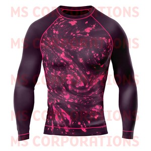Promotion2025 prix de gros de bonne qualité personnalisé Mma Rash Guards Bjj surf combat hommes Rash Guards - Product Image 5