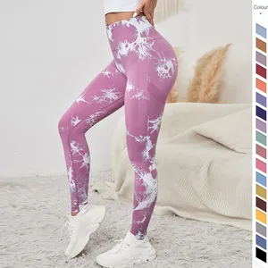 Vita alta tie dye donna palestra yoga pantaloni leggings sportivi donna seamless h fitness sexysy yoga leggings de yoga para entrenar