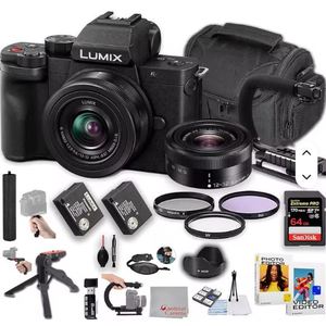 ผู้ขายที่ได้รับการยืนยันสำหรับกล้องมิเรอร์เลส G100D พร้อมเลนส์ 12-32 มม. f/3.5-5.6 และชุดอุปกรณ์พื้นฐาน (สีดำ) - Product Image 1