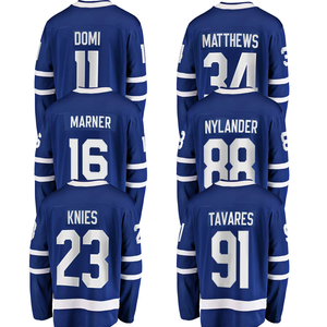 Camiseta de Hockey sobre Hielo de Toronto 2024, Camisetas Bordadas, Uniforme Deportivo Cosido con Logotipos # 34 Matthews # 16 Marner - Product Image 1