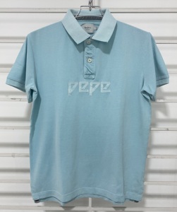 Bouton 100% coton pour homme pour polo avec logo personnalisé, confortable, respirant, col montant, nouveau design décontracté, manches courtes - Product Image 1