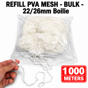 Rete in PVA per Ricarica 22/26mm 1000m, Ecologica, Idrosolubile, per Presentazione Esche, Pesca alla Carpa in Acqua Dolce - Product Image 1