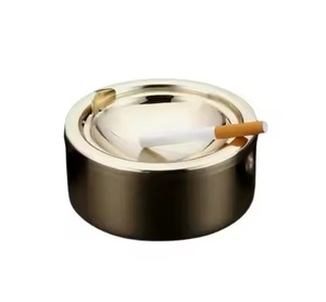 Cendriers en métal aluminium de style moderne tendance, cendrier avec motif attrayant, durable, anti-poussière - Product Image 3