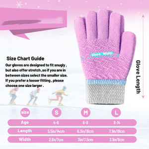 Venta al por mayor Guantes de invierno de lana Guantes cálidos de punto para niños y niñas - Product Image 5
