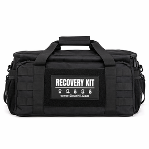 Bolsa de Almacenamiento para Kit de Recuperación Todoterreno, Soporte para Cabrestante, Correa de Remolque, Grillete, Bloque de Desgarramiento, Cuerda Cinética de Remolque, Bolsas de Recuperación para Vehículos - Product Image 1