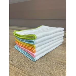 ผ้าเช็ดตัวผ้าฝ้าย100% แห้งเร็วสำหรับห้องครัวขนาด25X35ซม. ใช้ซ้ำได้เป็นมิตรต่อสิ่งแวดล้อมผ้าทอสีทึบ MOQ ต่ำ - Product Image 1