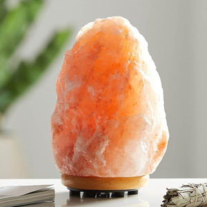 Lámpara de Sal del Himalaya de la Mejor Calidad, Lámpara de Cristal de Sal Natural con Cable, Base de Madera, Lámpara de Piedra de Sal Rosa para Decoración - Product Image 5