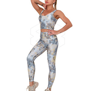 Conjunto de Yoga de sublimación de patrón sólido transpirable 2025 para entrenamientos diarios con características de talla grande a la venta - Product Image 6