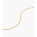 Collar de Cadena Mini Ancla de Oro de 14k, Cadena Estilo Palomitas de Maíz en Oro Blanco/Amarillo, Moderno y Religioso con Perla y Diamante para Bodas - Product Image 3