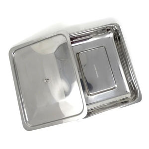 Bandeja para instrumentos de acero inoxidable 304 de calidad premium con tapa - Product Image 2