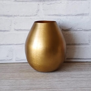 Florero decorativo de mesa para boda, florero de Metal con forma de bola redonda de Color dorado, estilo europeo con personalización - Product Image 2