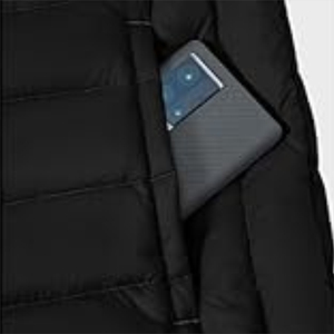 Veste matelassée en toile pour homme, nouvelle collection 2025, luxe personnalisé, tissu de haute qualité, col montant, vêtements d'hiver, logo frontal, capuche - Product Image 3