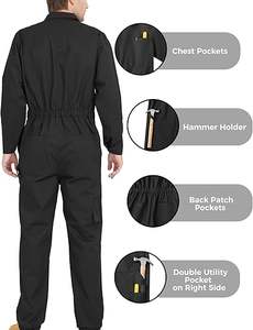 Customized Fire Resistant Workwear Featuring <b>Boiler</b> <b>Suits</b> Industrial Safety Uniforms Flame-retardant FR Coveralls and Jumpsuits - Product Image 4