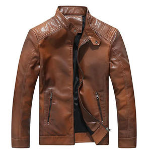 Nueva llegada de alta calidad diferentes colores disponibles mejor precio de venta hombres chaqueta de cuero de tamaño personalizado y chaqueta de cuero de diseño - Product Image 5
