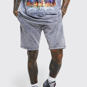 Prince Industry Athletic Men's Acid Wash Shorts Custom 100% algodón Gym Sportswear Transpirable Venta al por mayor Pantalones cortos Casuales - Product Image 3