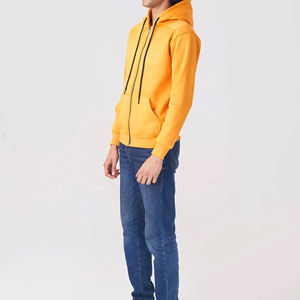 Último diseño Street Wear Transpirable Ligero Hombres Moda Tamaño personalizado 100% Algodón Cremallera Sudaderas - Product Image 5