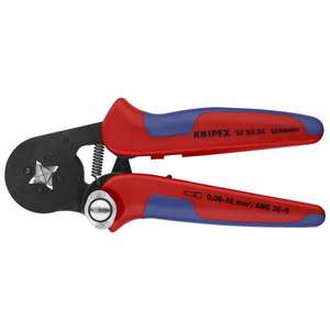 Pince à sertir auto-ajustable Knipex, pince à compression carrée bronzée pour embouts de fils avec accès latéral - Product Image 1