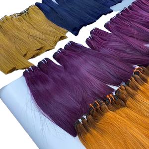 Fabricación de peluca completa con 3 mechones, hueso humano SDD liso, cabello virgen 100% vietnamita, proveedor de cabello sin procesar de Vietnam - Product Image 5