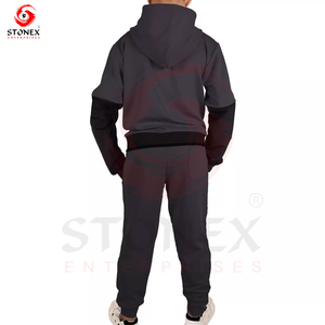Customized Men's Sportswear Hoodie Set Autumn Heavyweight with Printed Logo Unisex Jogging Sportswear Customized Color - Product Image 4