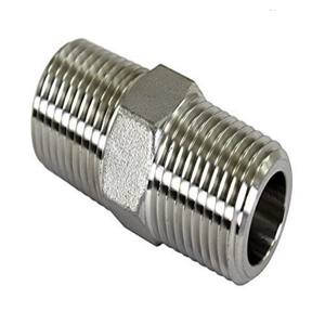 Pezón hexagonal NPT de 3 pulgadas 80NB Clase 3000 A105 Chapado en zinc | Accesorio de tubería de acero al carbono forjado con longitud total de 78mm - Product Image 3