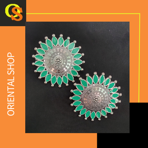 Acheter des boucles d'oreilles de qualité supérieure serties de boucles d'oreilles plaquées argent Bijoux pour femmes par les exportateurs indiens - Product Image 5