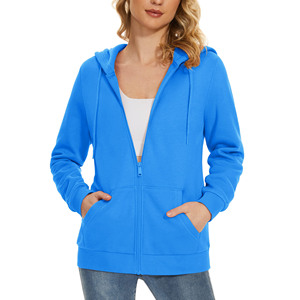 Sudadera con Capucha de Estilo Vintage para Mujer, Fabricada en Fábrica, Moda de Invierno, Manga Larga, Cierre Frontal con Cremallera, Estampado Personalizado, Corte Holgado - Product Image 3