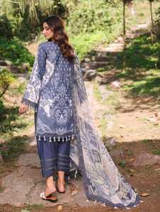 Nouveau costume pakistanais 2025 lourd brodé et soie visqueux et Designer Dupatta Set Original Lawn Collection pour adultes - Product Image 2