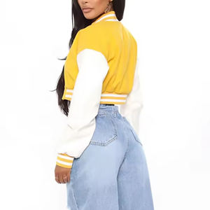 2025 nouvelle vente chaude printemps à la mode vestes pour femmes lettres femme Baseball veste Long manteau décontracté femmes université veste - Product Image 2