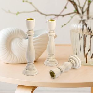 Candelabros de madera de Mango hechos a mano Vintage de alta calidad, diseño duradero ecológico para el hogar, decoración navideña, exhibición de velas - Product Image 3