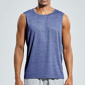 Débardeurs de course sans manches côtelés personnalisés OEM Gilet serré pour homme Sport Gym Fitness Muscle Men Débardeur côtelé - Product Image 5