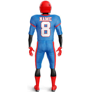 OEM directo de fábrica de fútbol americano uniforme personalizado equipo Jersey frontal de talla grande transpirable corto nuevo modelo de ropa deportiva al por mayor - Product Image 5