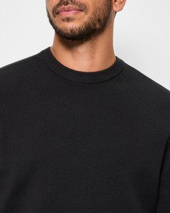 Jersey de invierno con estilo a la moda para hombre 100% sudadera de gran tamaño de lana de oveja con logotipo personalizado y bordado para invierno informal - Product Image 4