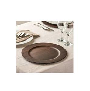 Assiette de service en bois blanc lavé, produit artisanal, qualité supérieure, décoration de table à manger pour la maison et les restaurants, service de nourriture et de fruits, assiette en bois - Product Image 6